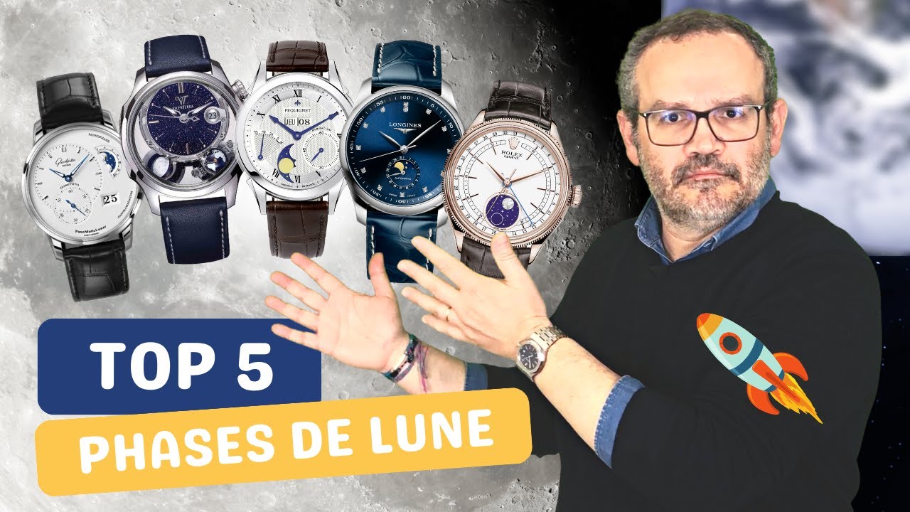 🌗 TOP 5 MONTRES MOONPHASE | ROLEX, GLASHÜTTE ORIGINAL, VICENTERRA... | 5HZ (E6)