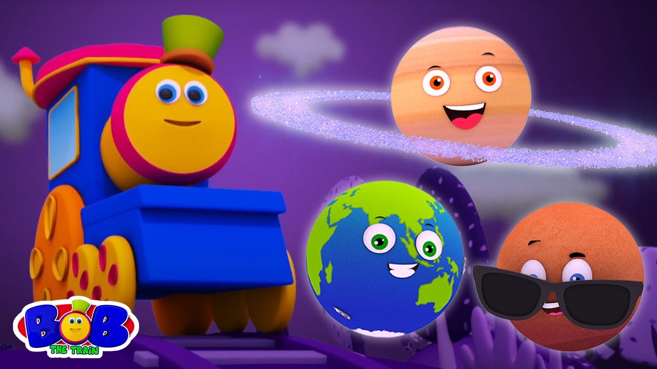 Bob il treno - Canzone pianeti | Filastrocche | Prescolastico apprendimento | Musica per bambini