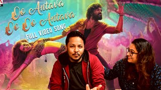 Oo Antava..Oo Oo Antava Full Video Song REACTION | Pushpa Songs |Allu Arjun |Sukumar |Samantha