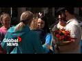 Hundreds rally in Red Deer to support teenage girl recovering from violent assault