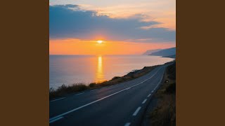 Sunset Road by the Sea