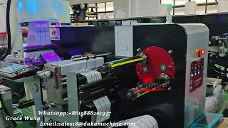 DABA 370mm High Speed Slitting Rewinding Machine With QR code Inkjet printer Ship To Saudi Arabia