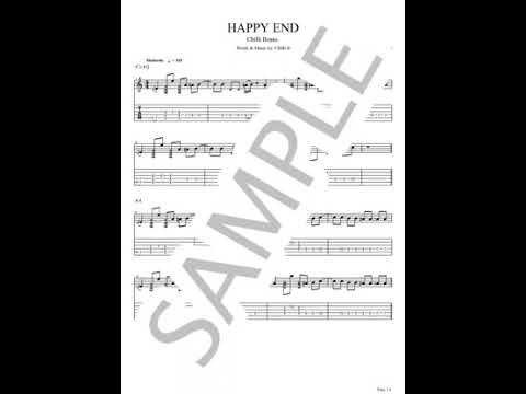 HAPPY END【Guitar TAB / perfectly copy】 - Chilli Beans.