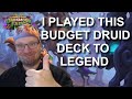 I played this Budget Token Druid deck to Legend and so can you! (Hearthstone)