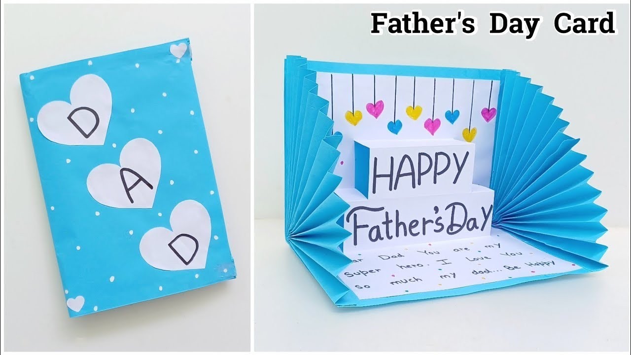 DIY - Happy Father's Day Card • How to make father's day greeting card ...