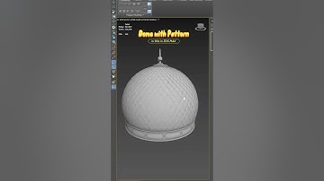 Dome modeling with Islamic pattern in 3ds Max #3dsmax #interiordesign #3dexterior #islamic