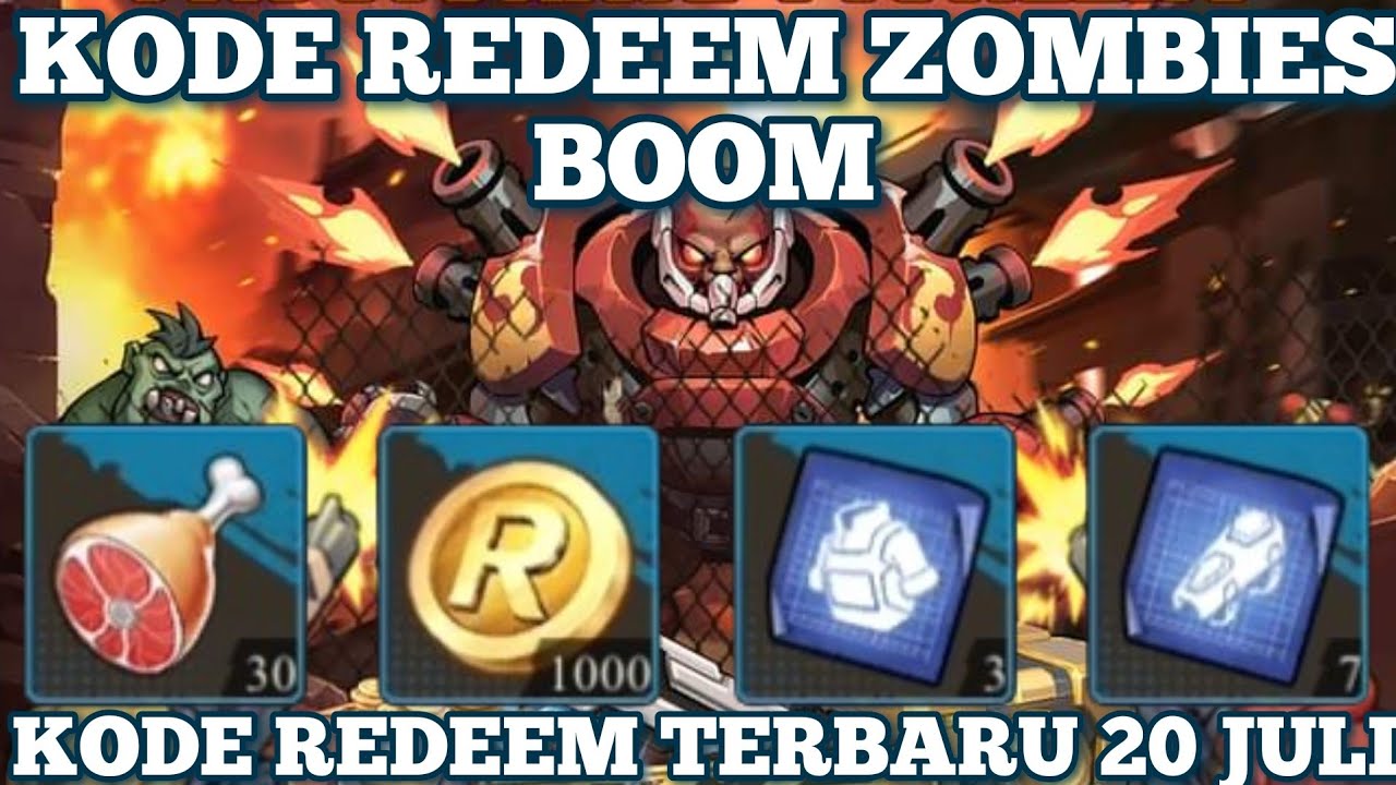 Kode Redeem Zombies Boom 20 Juli 2024 ! Gift Code Zombies Boom Terbaru ...