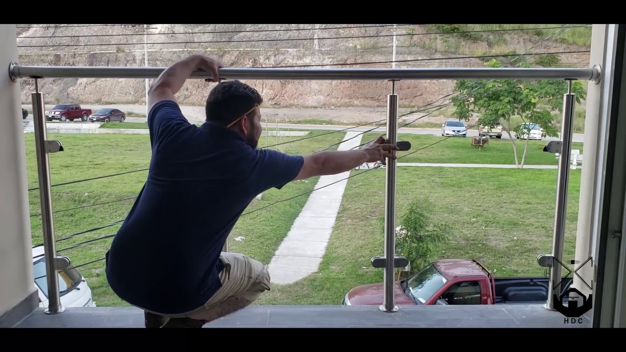 Barandal de Acero Inoxidable y Vidrio