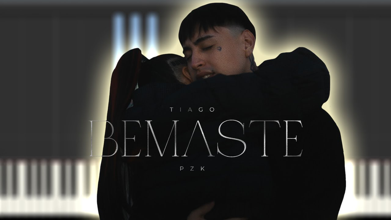Tiago PZK - Bemaste | Instrumental Piano Tutorial / Partitura / Karaoke / MIDI