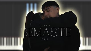 Video thumbnail of "Tiago PZK - Bemaste | Instrumental Piano Tutorial / Partitura / Karaoke / MIDI"