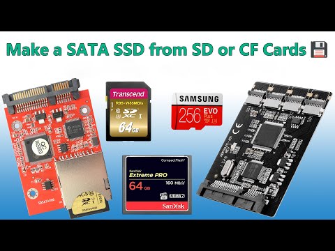 Turn an SD or CF Card into a SATA SSD – Boot Windows from SD Card!