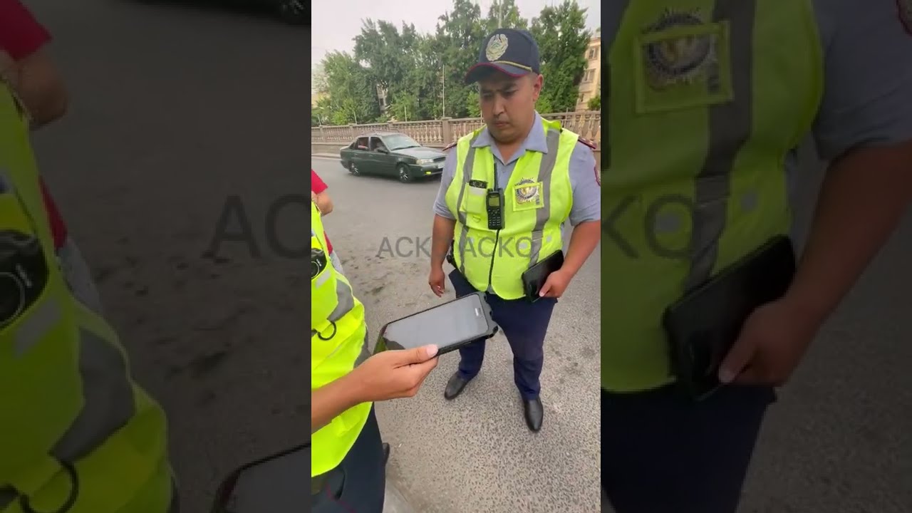 АСКО құқық бұзған полицейге көңіл аударып заңсыз екенін түсіндіріп, заңсыздықты доғару мақсктында