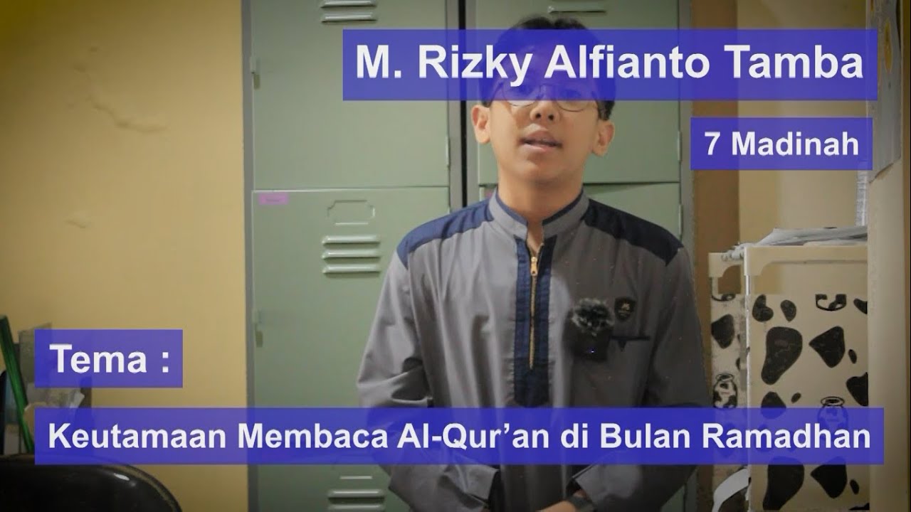 M. Rizky Alfianto Tamba | Kultum 13 Ramadhan 1444 H / 4 April 2023 M ...