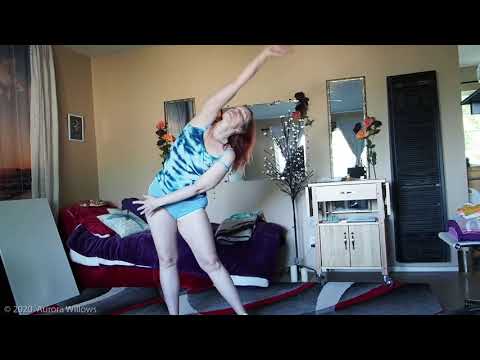 Yoga Easy Range of motion mobility stretching with Aurora Willows core and legs