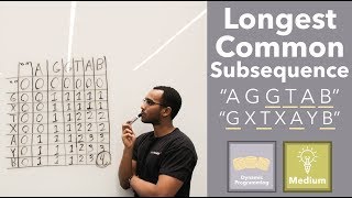 Longest Common Subsequence (2 Strings) - Dynamic Programming & Competing Subproblems