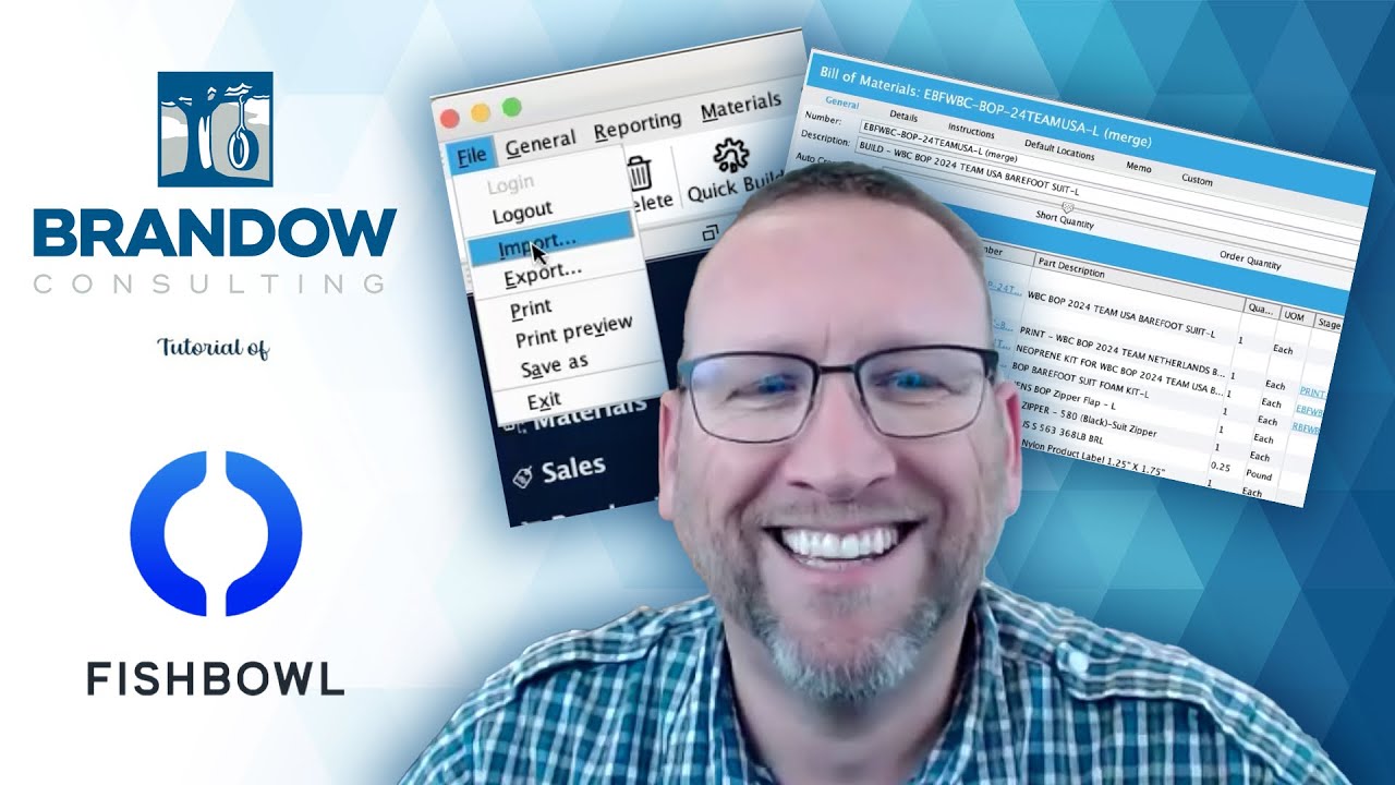 Merge Bills of Materials (BOM) in Fishbowl 2024 (TUTORIAL)