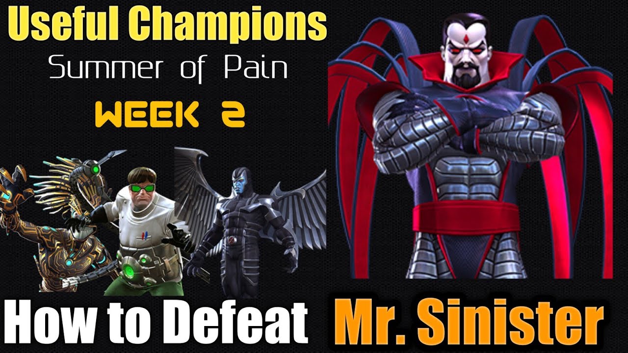 How to Defeat Mister Sinister |Summer of Pain| - Marvel Contest of Champions