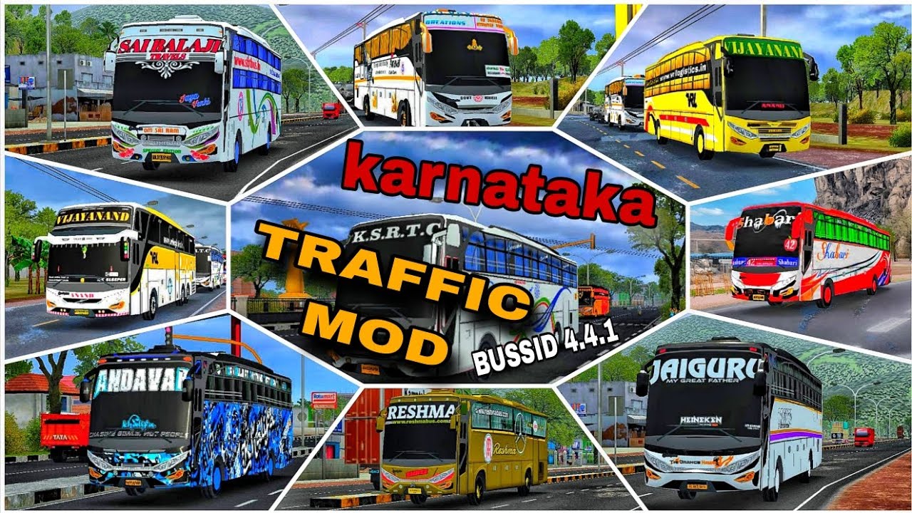 Now Karnataka TRAFFIC MOD BUSSID 4.4.1 APK OBB download bus Simulator Indonesia 