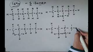 Trick to draw possible isomers of hexane ( C6H14) || possible isomers of C6H14 Profile