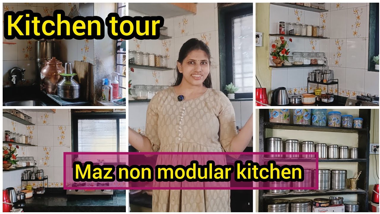 Rentals kitchen tour/  माझं non modular kitchen tour/kitchen tour vlog 