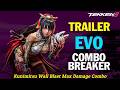 Tekken 8 Kunimitsu Wall Blast Max Damage Combo...