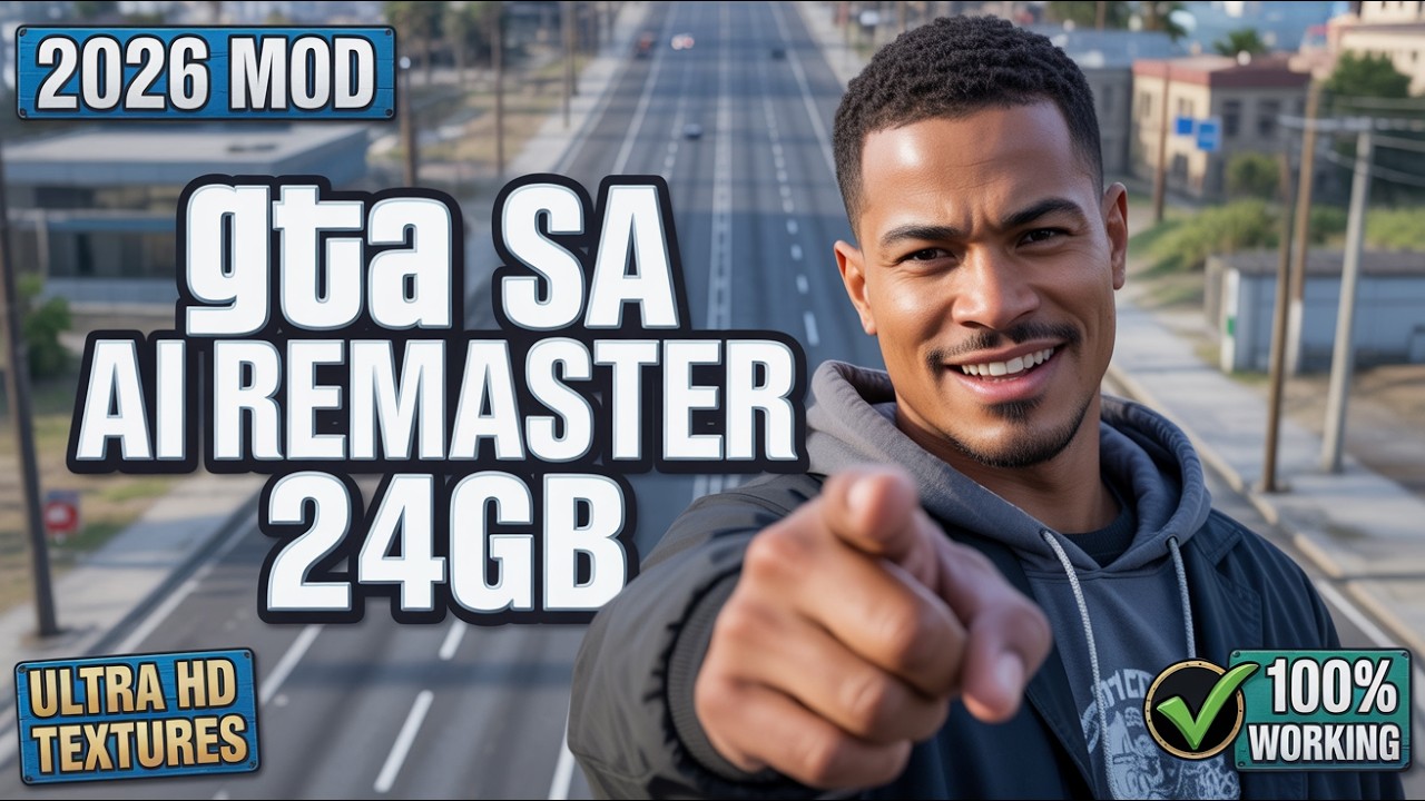 GTA San Andreas AI Remaster Mod 2026 | 24GB Ultra HD Textures ...
