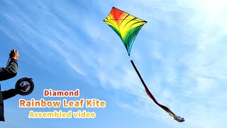 Kaiciuss Huge Diamond Leaf Kite Assembly Video