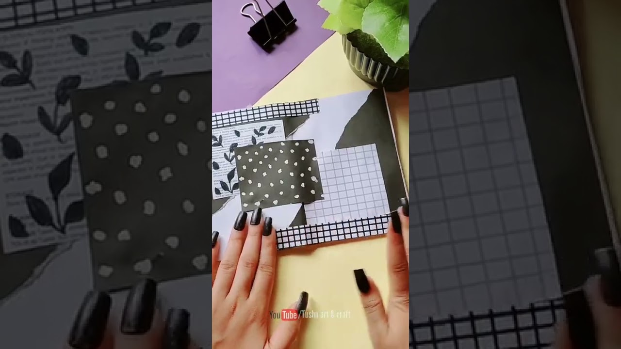 Journal with me _ Black theme journal _ asmr journal 