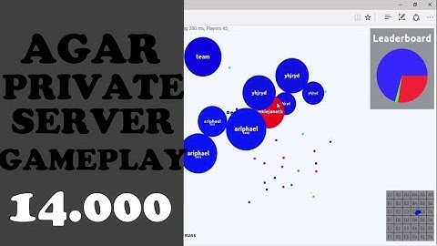 Agar.io Private Server Solo Teams Mode Gameplay (14k)
