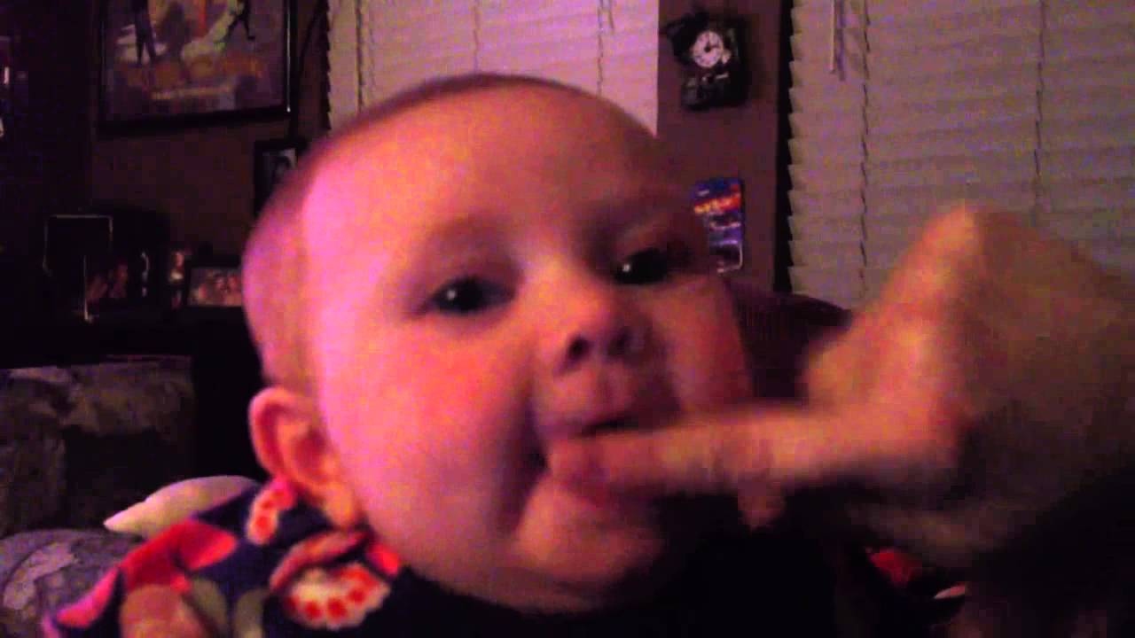 Babbling Baby laughing