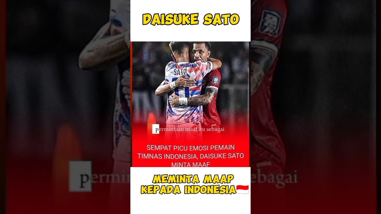 Permintaan maap dari Daisuke Sato 🇵🇭 