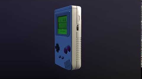 GameBoy - Hard Surface Modeling