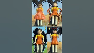 Cute Squid Game Doll Ruined by AI Part 06#SquidGameMeme#shorts    #squidgame2   #squidgameedit