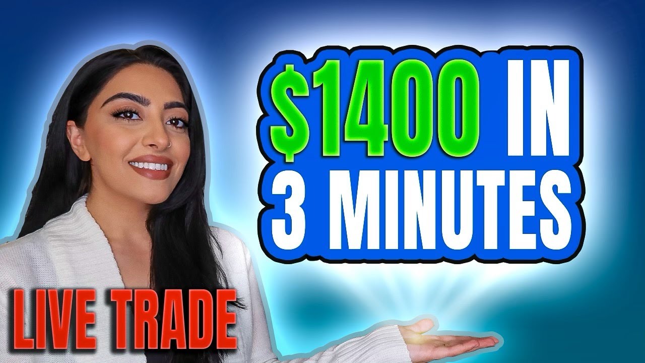 $1,400 IN 3 MINUTES TRADING $TSLA OPTIONS - LIVE TRADING