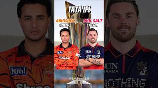 Abhishek vs Phil Salt TATA IPL Career #shorts #cricket #trending #cricketlover