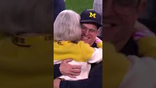 Jim Harbaugh shared a moment with his parents ❤️ #shorts