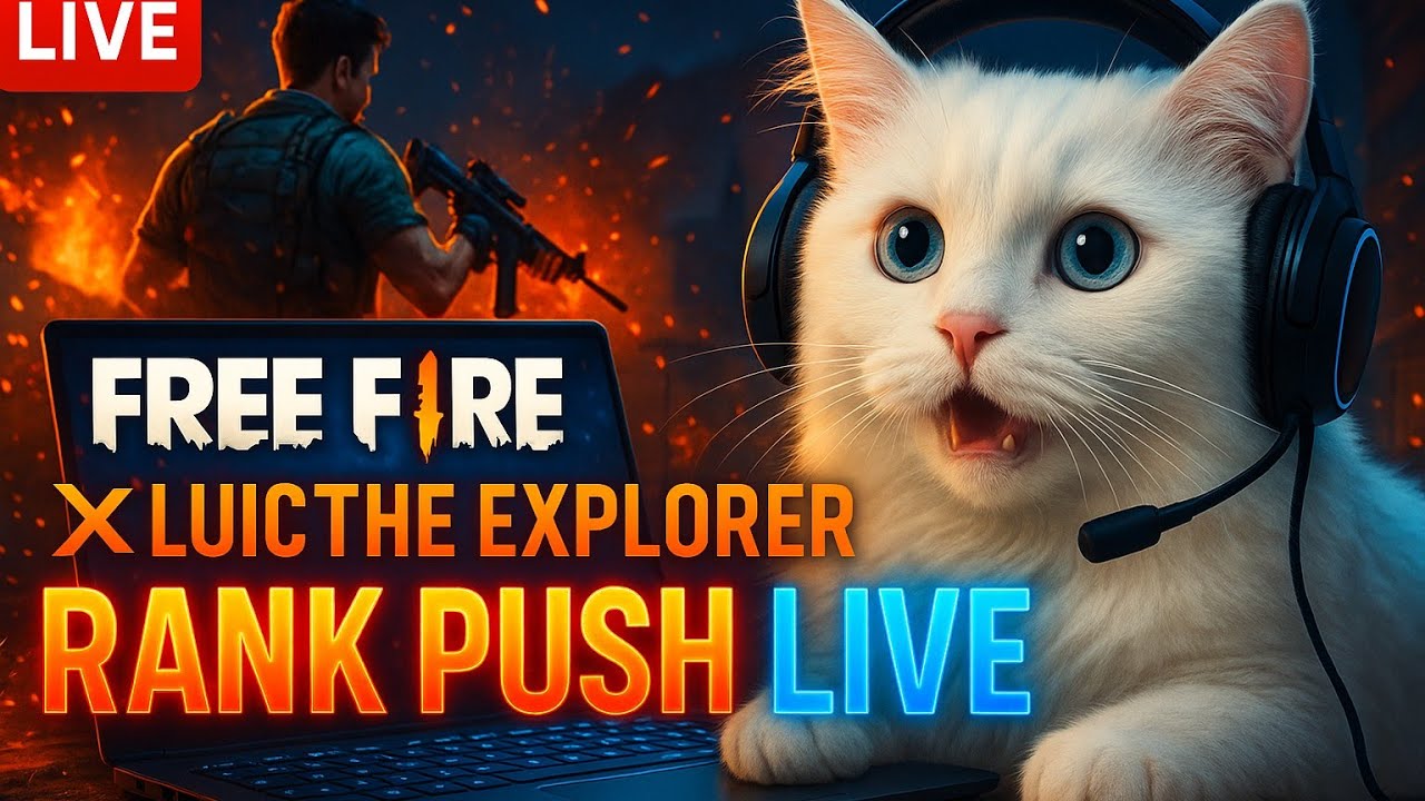 "From Meow to Booyah — Watch Luci Take on Free Fire!" 🐱🎮