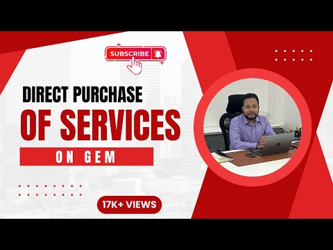 Service Direct Purchase on GeM | Direct Purchase Service | Service on GeM |GeM Service Direct Order