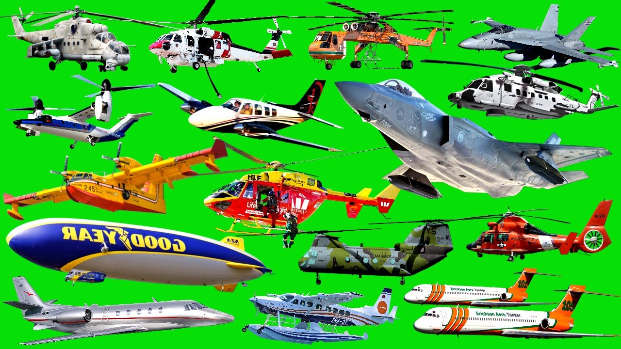 Удивительные воздушные транспортные средства | Самолёт, вертолёт, воздушный шар, корабль, гидроса...