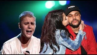 Selena gomez makes justin bieber cry. gomez. bieber. and we love you
selena, the weekn'd "this t...