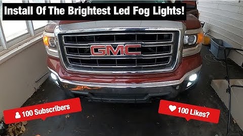 Installing The Brightest Led Fog Lights On My GMC!