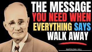 "This Is What Champions Do When They Want to Quit" Napolean Hill Motivation