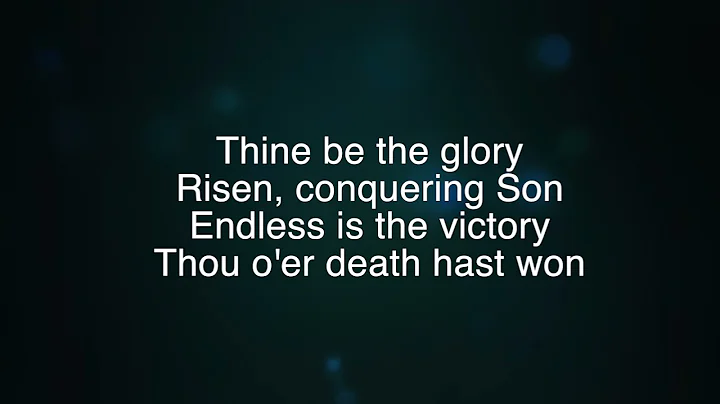 Thine be the Glory (words by Edmond Louis Budry, m...