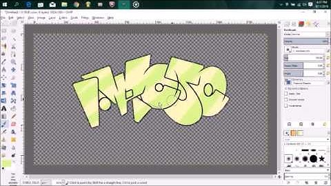 GIMP Graffiti Speed Art #1