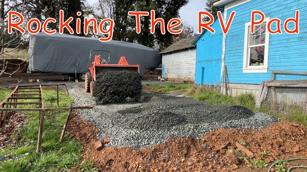 Building a RV Pad with Quarry Rock | Manhole - YouTube