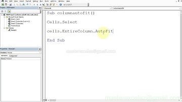Autofit column width in excel using vba | Simple VBA code