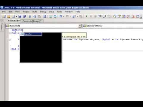 Visual Basic 2008 - DirectX - Media Player Tutorial