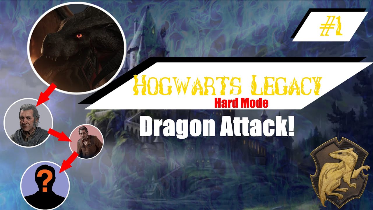 Hogwarts Legacy 1 Dragon Attacks On The First Day! YouTube