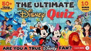 🏰50 Disney Questions Test Your Disney Knowledge