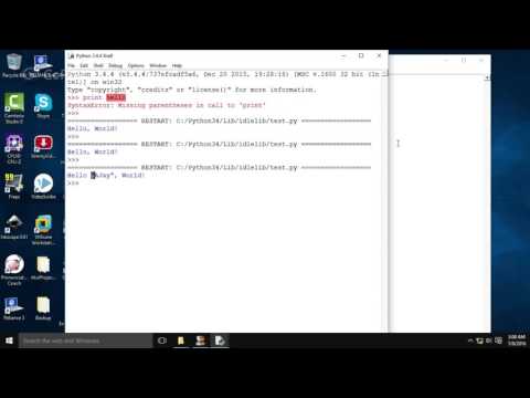 Python : Hello World Program .[ First Program ]